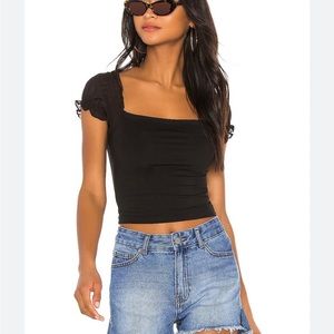 Super down Brianna Puff Sleeve Top